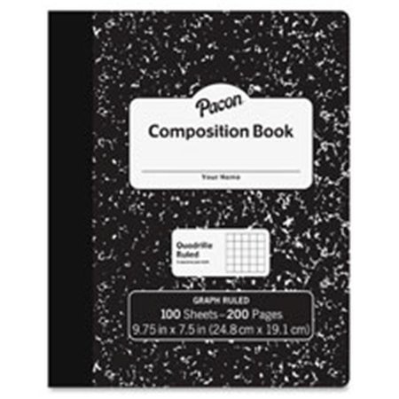 PACON CORPORATION Pacon PACMMK37103 Marble Hard Cover Quad Rule Composition Book; 100 Piece PACMMK37103